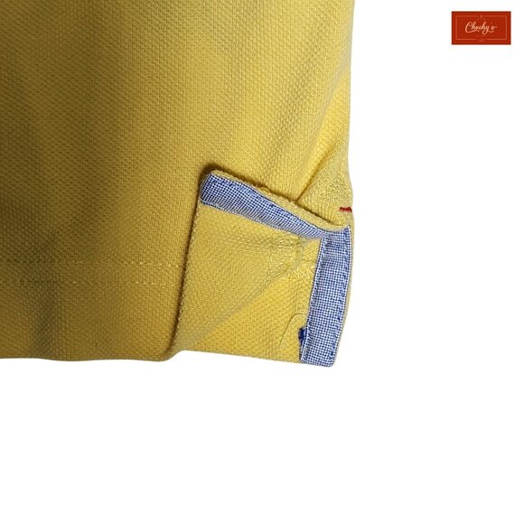 Tommy Hilfiger Yellow Polo Shirt Short Sleeve Custom Fit SzXL (ID38) - Picture 5 of 7